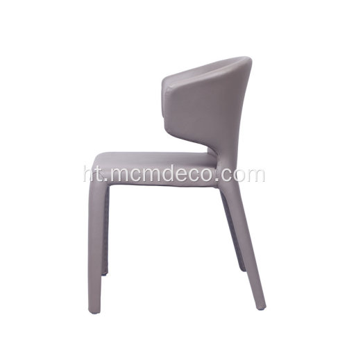 Cassina 367 HOLA Leather Chair pou Sal manje